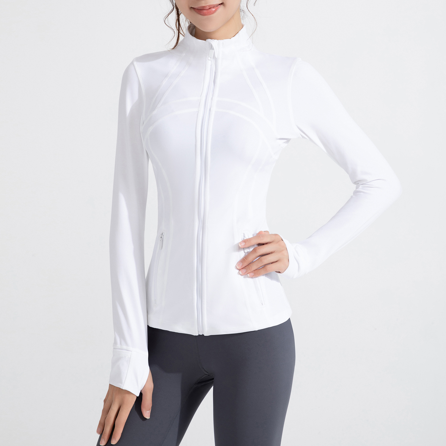 Women's Sports Long Sleeve Zipper Jacket