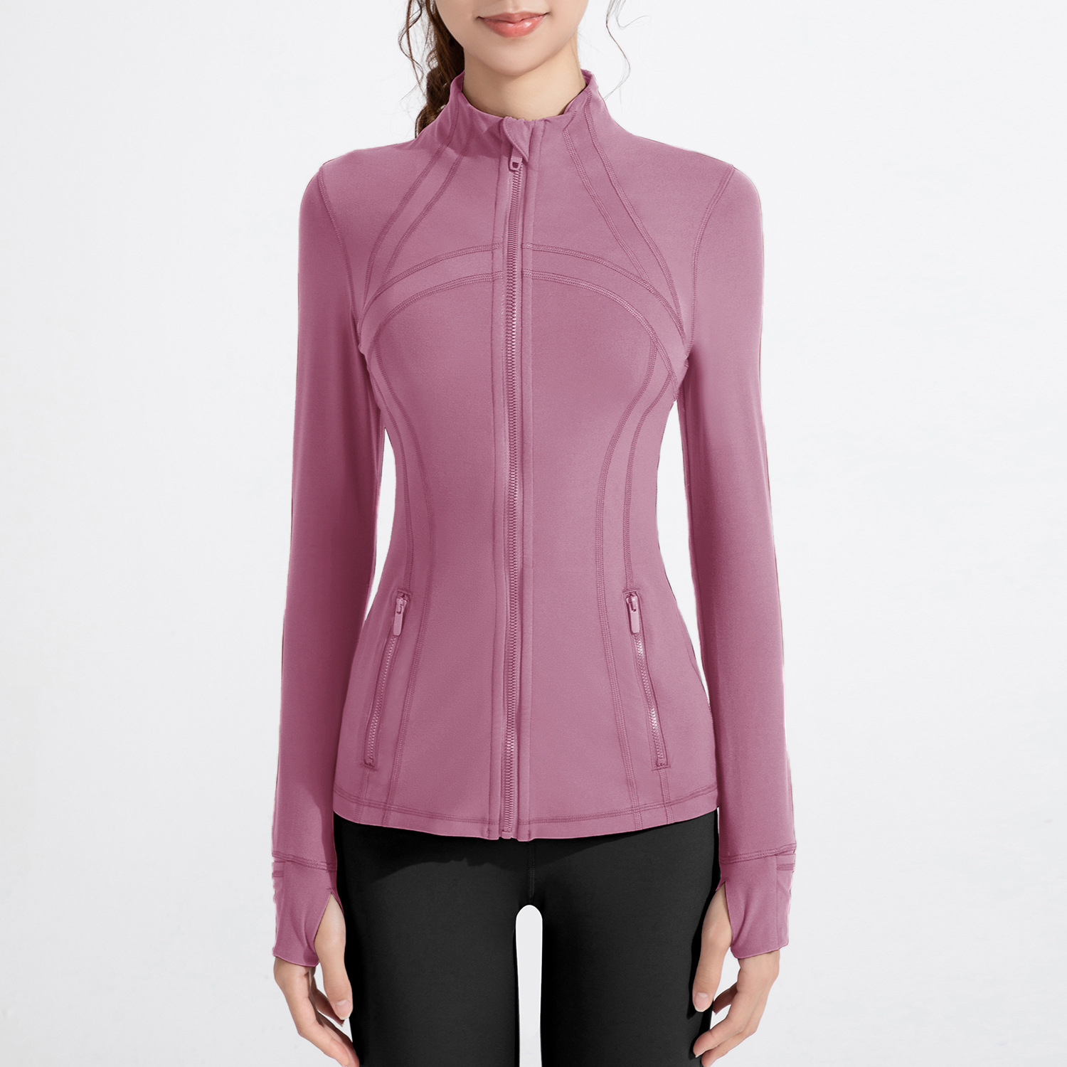 Women's Sports Long Sleeve Zipper Jacket
