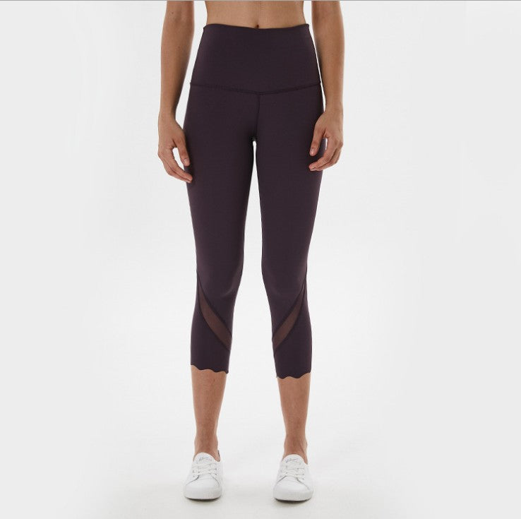 Breathable Cropped Trousers for Women's Sports Wear