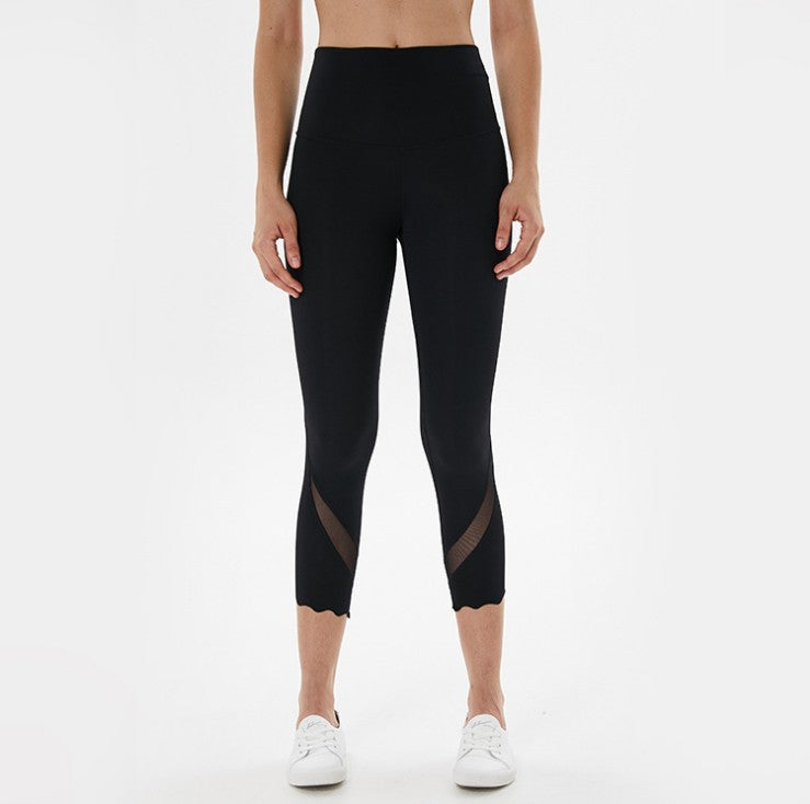 Breathable Cropped Trousers for Women's Sports Wear